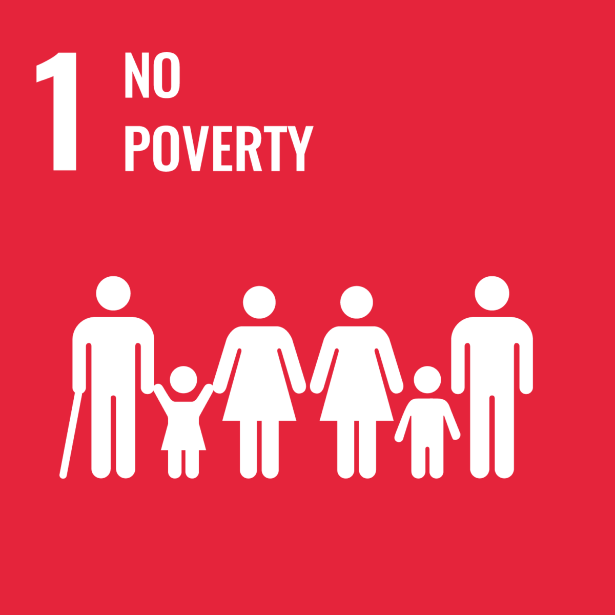 UN Sustainable Development Goal 1 No Poverty Logo