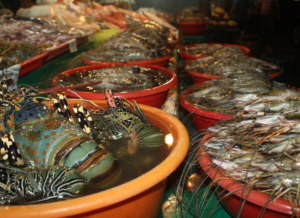 Productos del mar de Manila