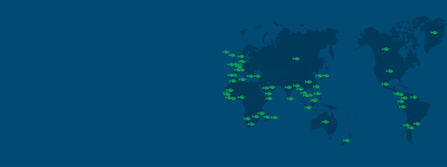 Mapa mundial de la presencia de los PAS