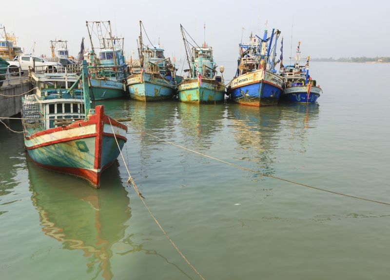 Barcos de pesca en Tailandia