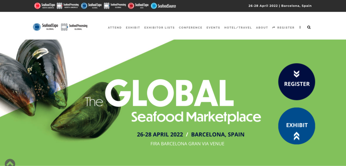 Cartel de Seafood Expo Global