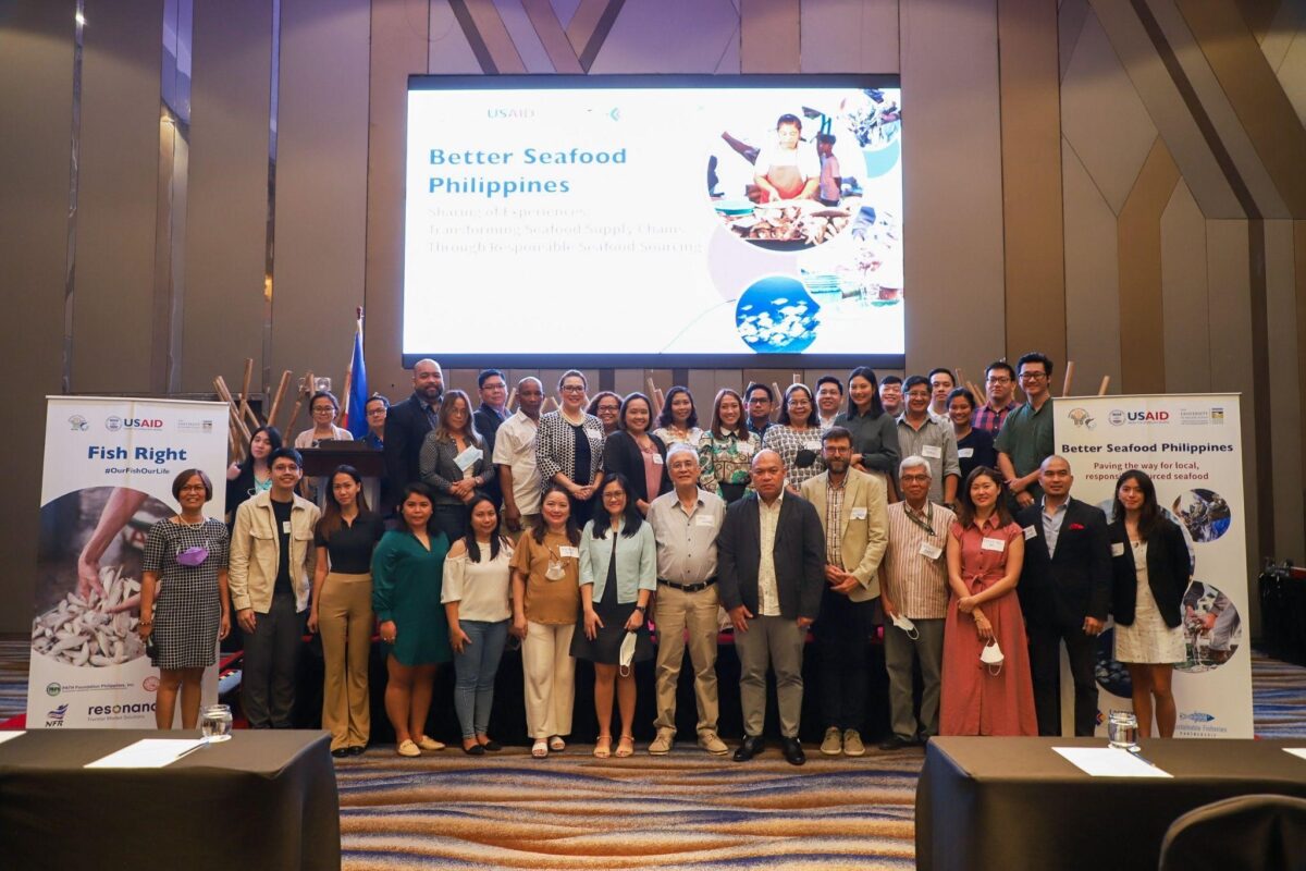 Better Seafood Philippines team standing at event.