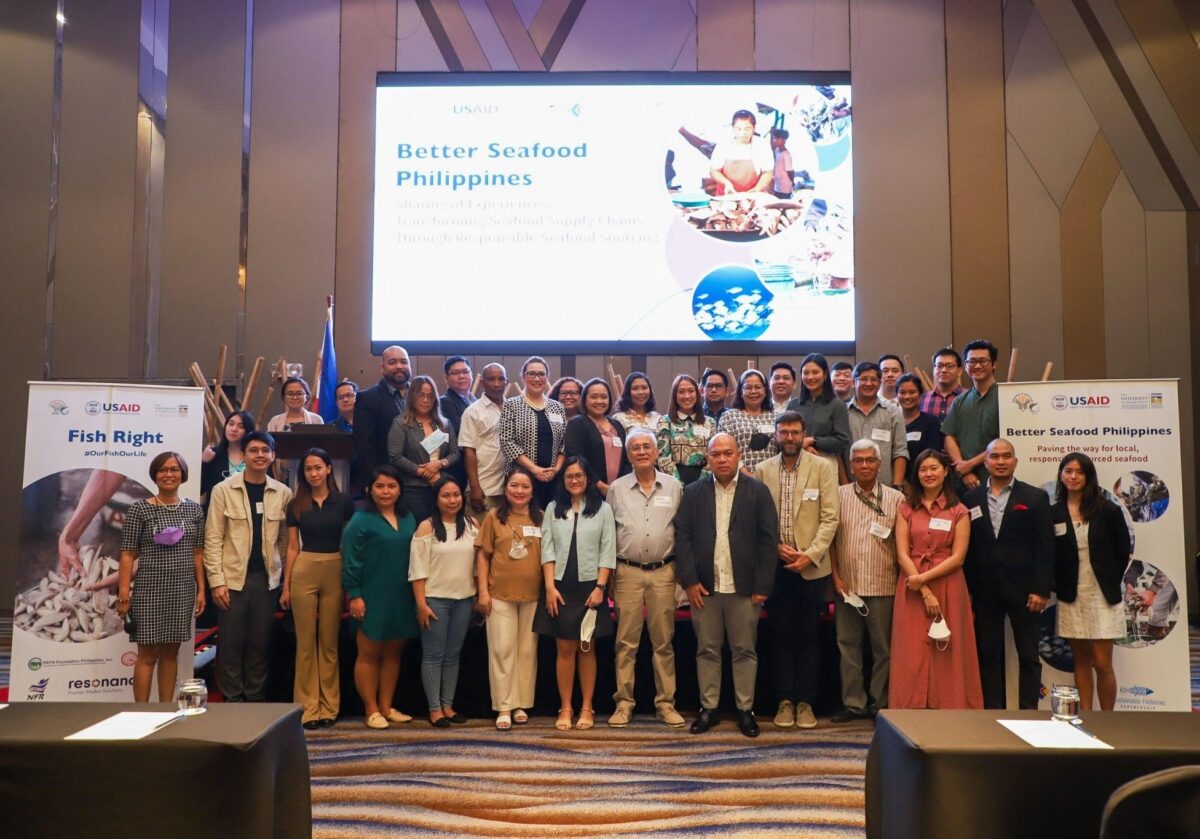 Better Seafood Philippines team standing at event.