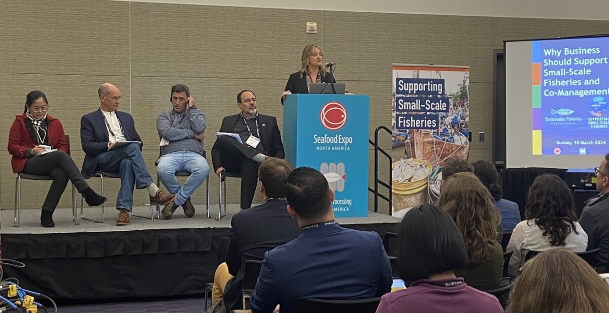 Small-scale fishing panel at Seafood Expo North America 2024
