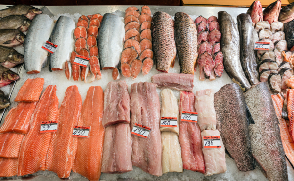 fish on counter in Ukraine