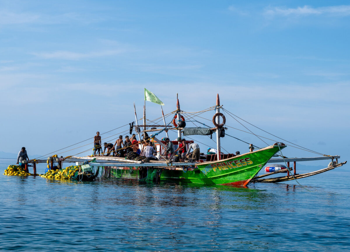 Fishermen in the early morning, Batangas, Philippines