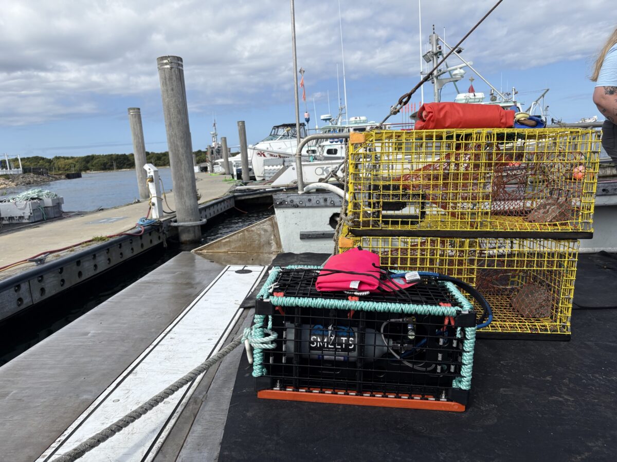 Two types of on-demand gear stacked on the back of a boat