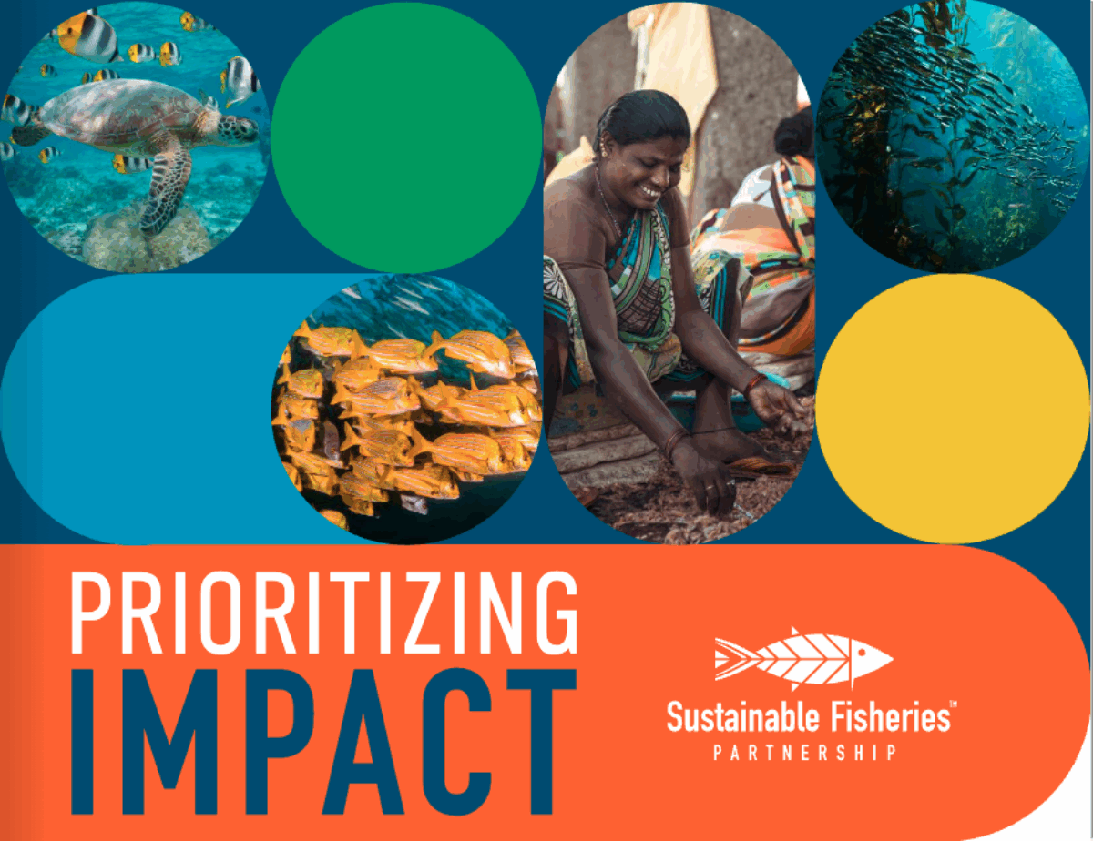 Front cover of the 2024-25 SFP Annual Report, Prioritizing Impact