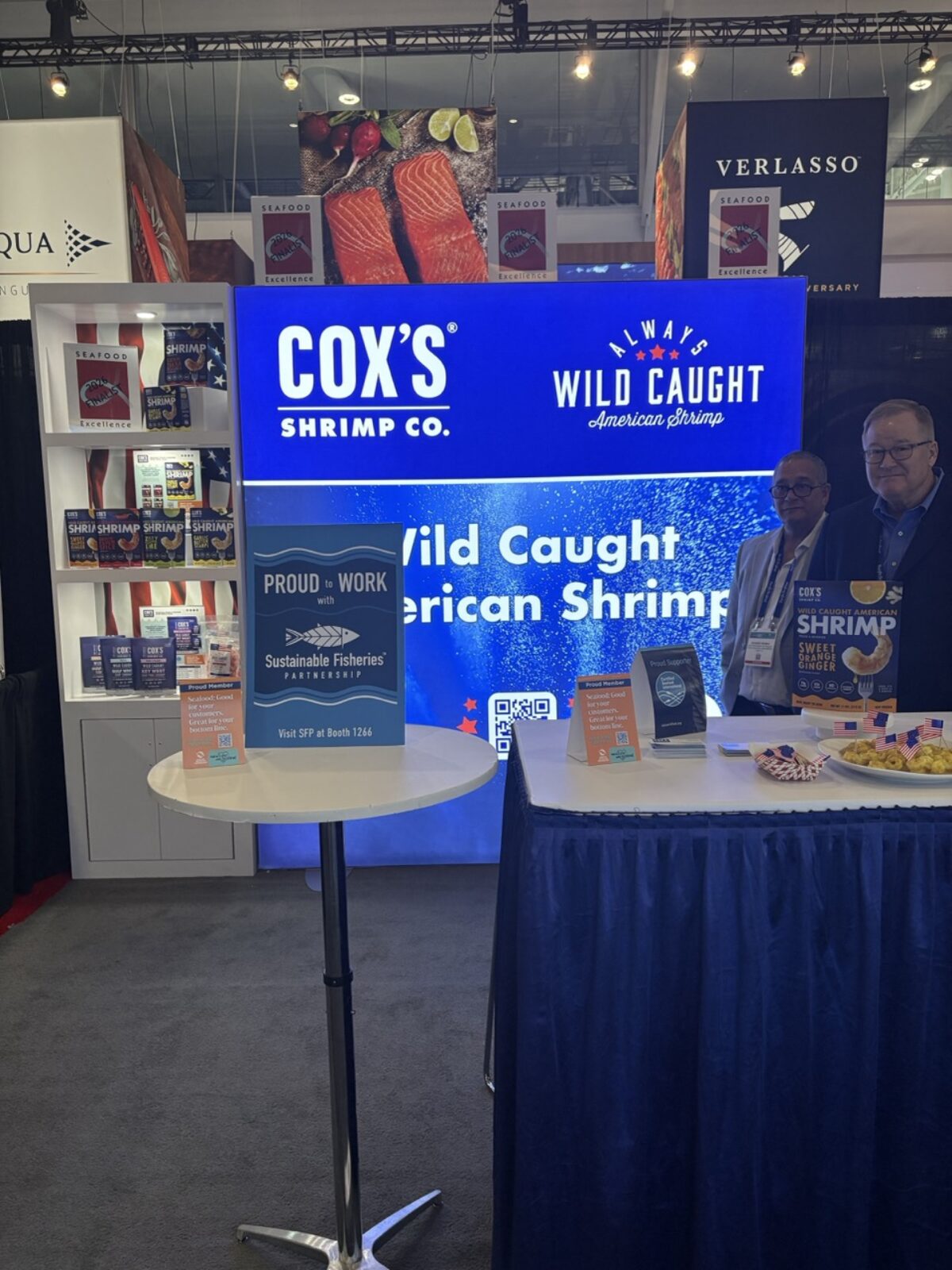 Cox's Shrimp Co booth at SENA 2026