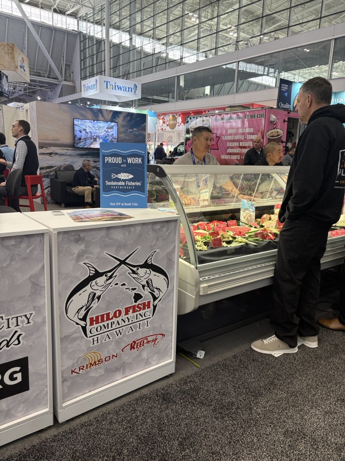 Hilo Fish booth at SENA 2026