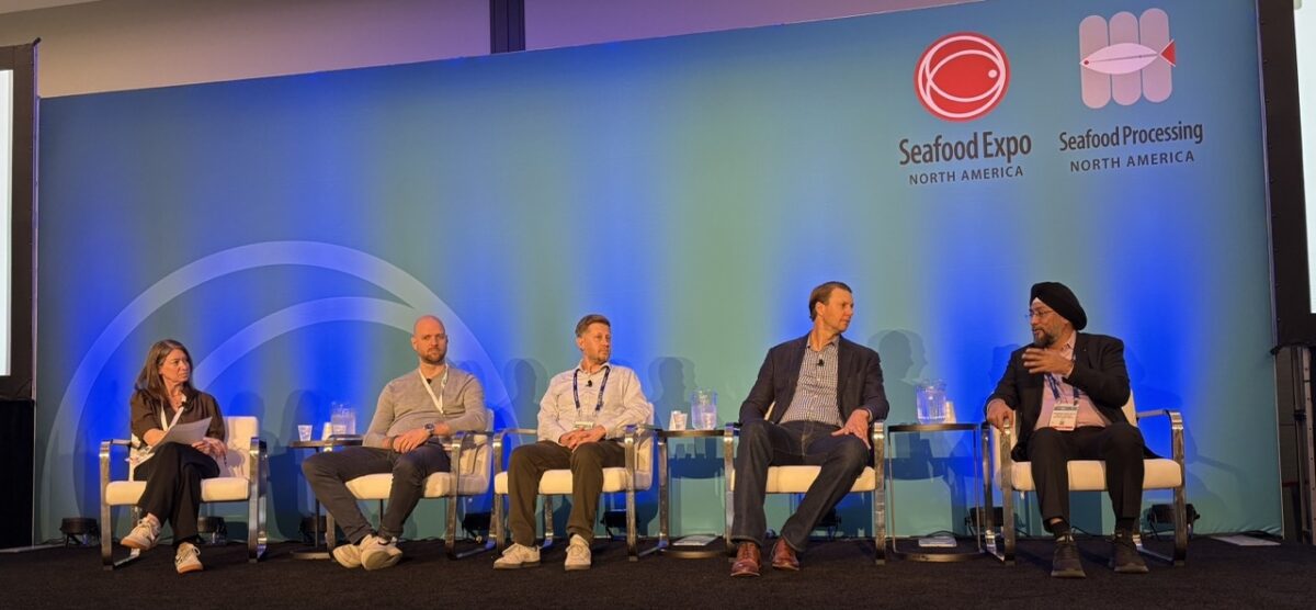 Panelists at the aquaculture panel