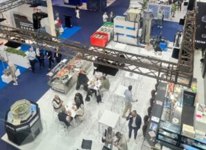 Aerial view of expo hall at SEafood Expo Global 2026