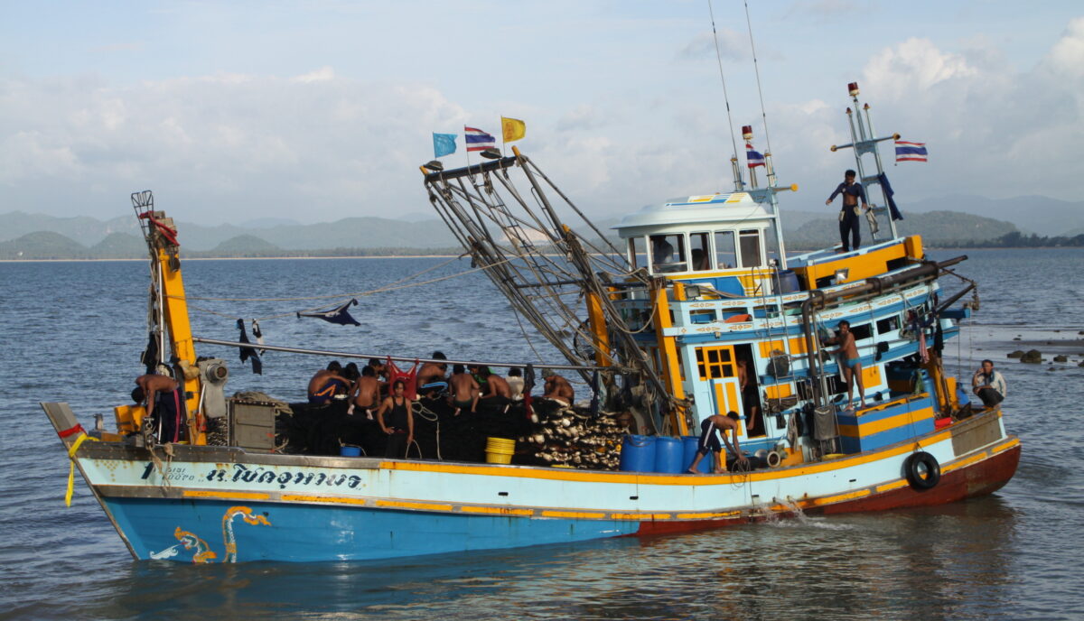 Fishing boat in Gulf of Thailand
