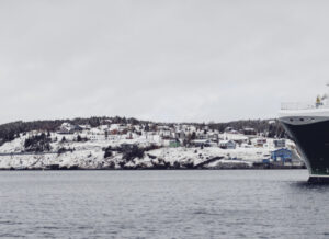 Ocean Choice International's tuna fishing vessel, Calvert, heading out to sea
