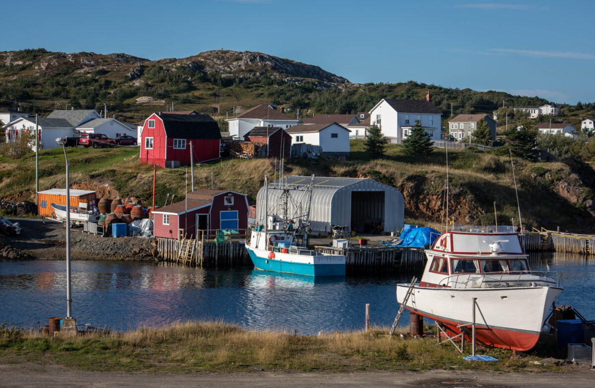 Fishing harbour and boats in Twillingate Newfoundland