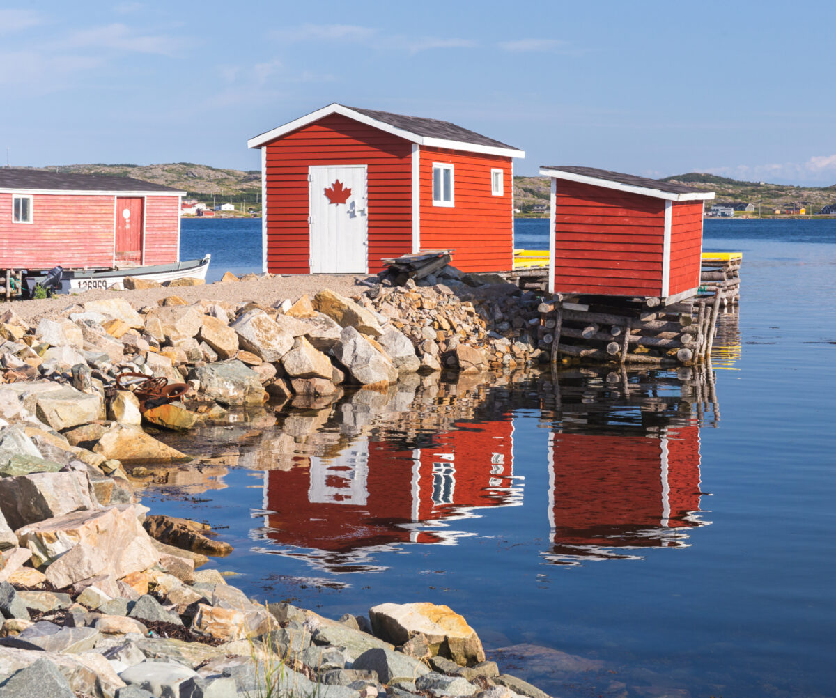 The fishing village of Tilting, Fogo Island, Newfoundland and Labrador, Canada