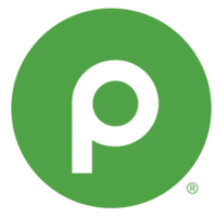 Publix Super Markets logo showing a white letter p on a bright green circle