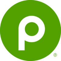 Publix Super Markets logo showing a bright green circle with a rounded white letter P in the middle