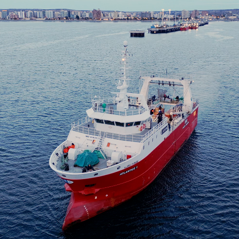 Fishing vessel at sea